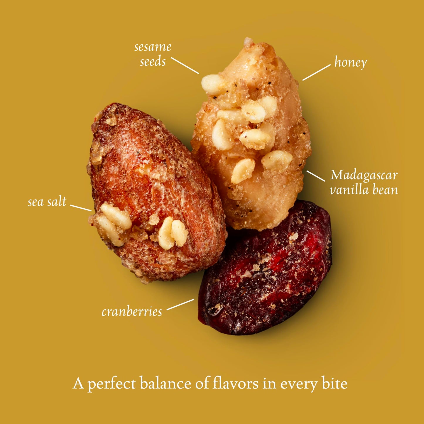 Sahale Snacks Honey Almonds Glazed Mix, 4 oz Pouches (6 Packs) - Non-GMO, Gluten-Free, Dry-Roasted Nuts with Cranberries & Vanilla