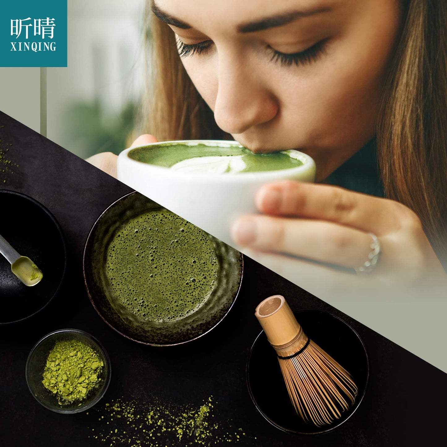 Xin Qing Organic Matcha Pure Matcha Matcha Powder Organic Matcha Green Tea Powder Green Tea Powder Matcha Green Tea Japanese Mat