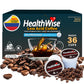 Healthwise Low Acid Unflavored Decaf  Chemical-Free Swiss Water Process  99.9% Caffeine Free  100% Colombian Coffee K-Cups - Medium Roast  Healthier for Sensitive Stomachs - 36 Count (Pack of 3)