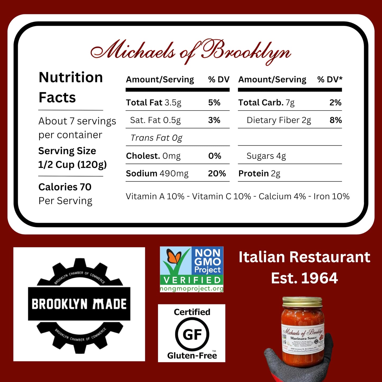 Michael'S Of Brooklyn Putanesca Sauce, 32 Oz