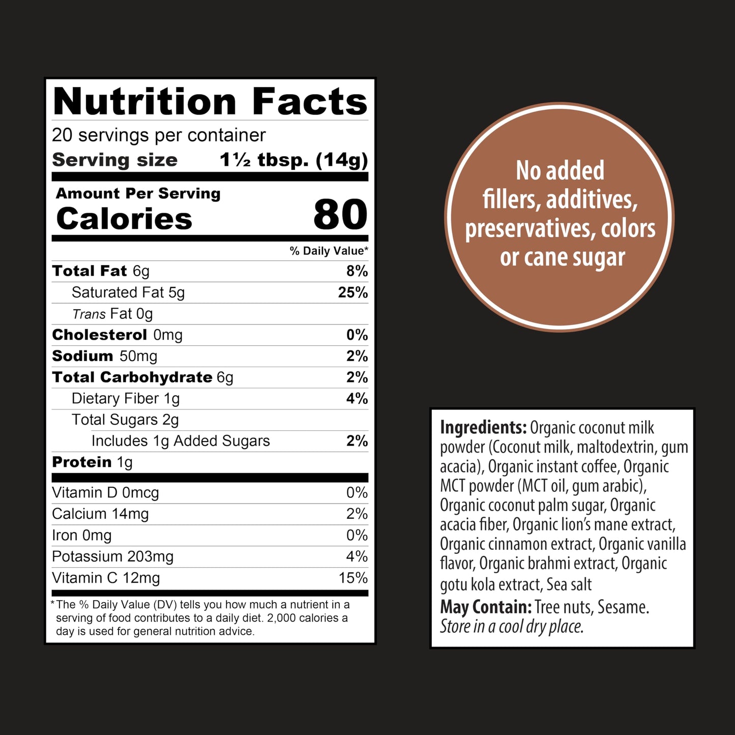 Organic Traditions Mushroom Coffee – Instant Coffee with Lions Mane & Adaptogens, 10 Ounce