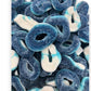 Premium Blue Raspberry Rings -1.5 Lbs Delicious Blue Raspberry Flavor Soft Sweet Gummy Rings In Resealable Bag, Perfect For Snac