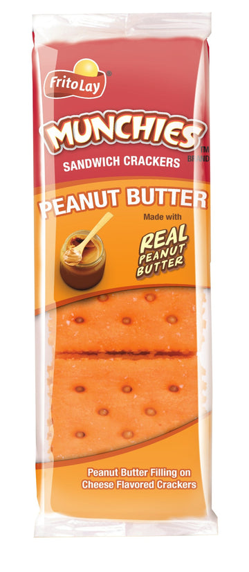 Munchies Peanut Butter on Cheese Crackers, 1.42 Ounce (Pack of 24)