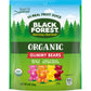 Black Forest Organic Gummy Bears Candy, 8 Ounce Bags, Pack of 6, Black and Orange