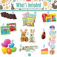 Easter Snack Green Tin (60 Count) Filled With Candy, Peelable Gummies, Bunny And More, Great Package For Family, Friends, Boys A