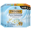 Twinings Herbal Tea - Pure Camomile, Naturally Caffeine Free, Individually Wrapped Bags, 50 Count (Pack of 6)