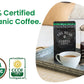 The Bean Organic Coffee Company Water Processed Decaf California Blend, Medium Roast, Ground Coffee, 16-Ounce Bag, Caf   Molido
