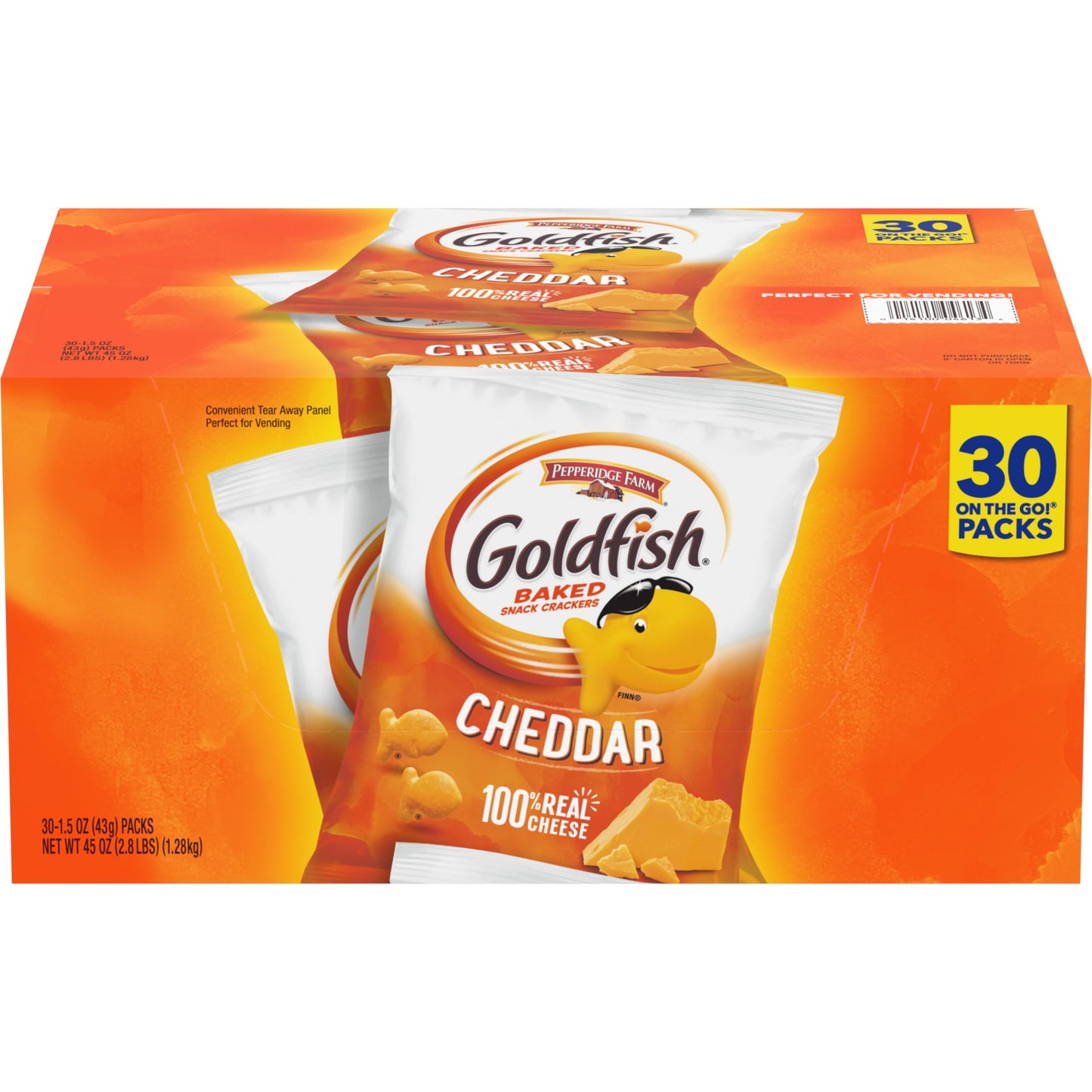 Goldfish Cheddar  ers, 1.5 oz. Snack Packs, 30 Count