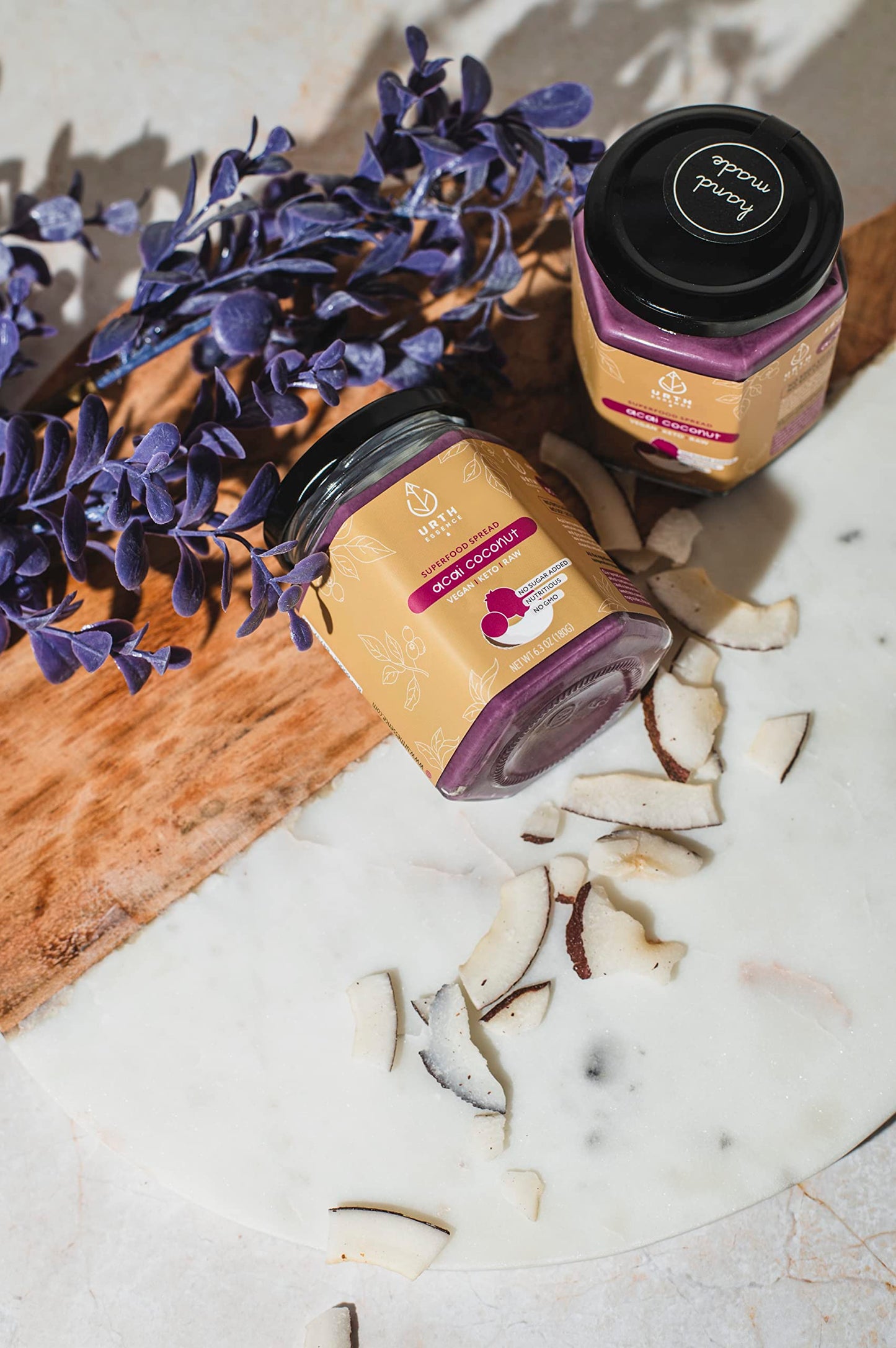Urth Essence Superfood No Sugar Vegan Keto Spread (Acai Coconut Superfood Spread)