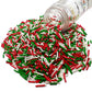 SE Si&Moos Red Green and White Jimmy Sprinkles for Cake Decorating Christmas Cookie Decorations Christmas Jimmy Sprinkles Edible