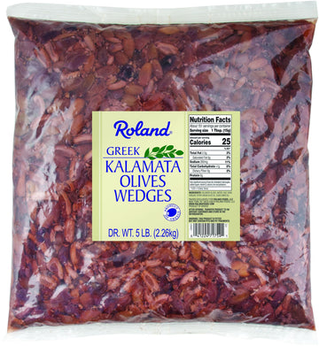 Roland Foods Kalamata Olive Wedges From Greece, Specialty Imported Food, 5 Pound, Pack of 1