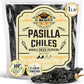 Dried Mexican Pasilla Negro Chilaca chiles El Molcajete Brand 16 oz Bag - Mexican Recipes, Tamales, Salsa, Chili, Meats, Soups, 