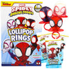 Spidey and His Amazing Friends Birthday Party Favor, Individually Wrapped Lollipop Rings, Ghost-Spider, and Miles Morales Decora