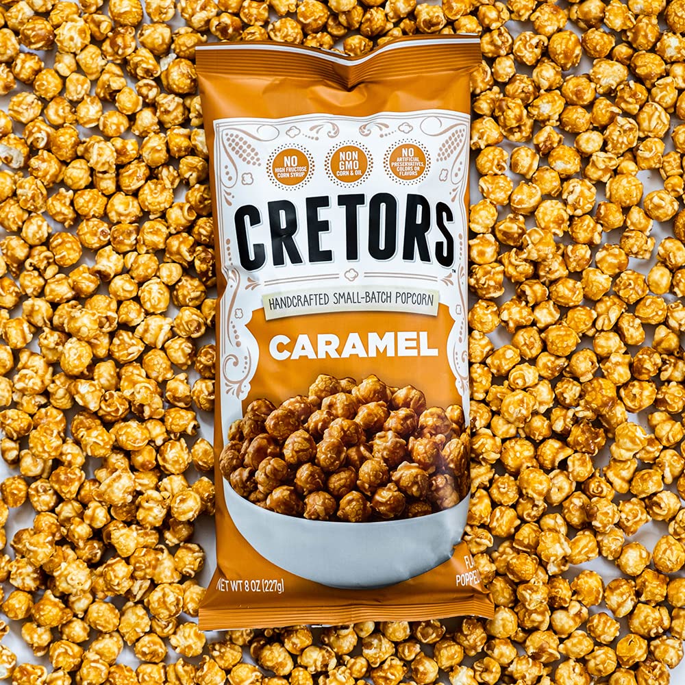 G.H. Cretors Caramel Corn Gourmet Popcorn Snacks, 8 Oz (Pack of 6), Caramel