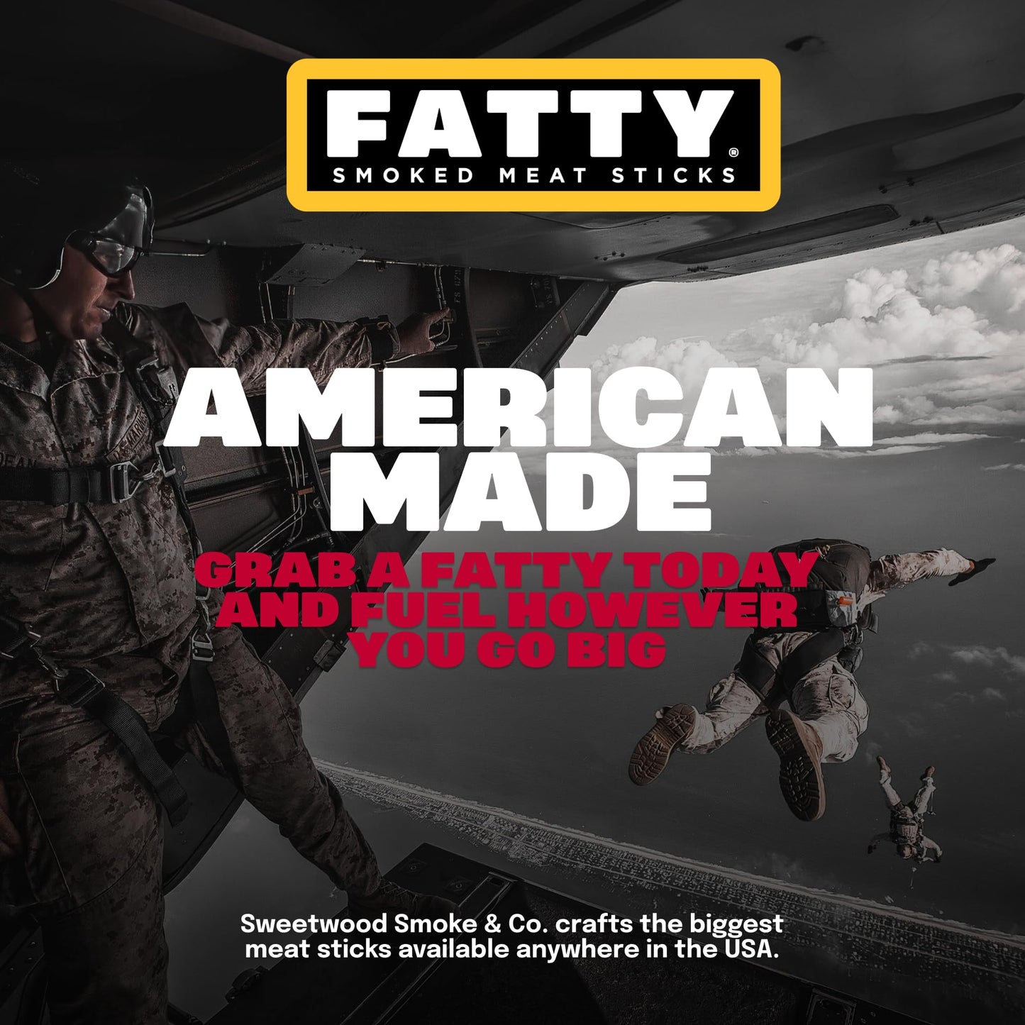 FATTY Meat Sticks  Grass-Fed Beef  High Protein Snack  Low Carb  Gluten Free  MSG Free  Nitrate Free  Jalapeno & Cheddar Flavor  2 Ounce (Pack of 20)