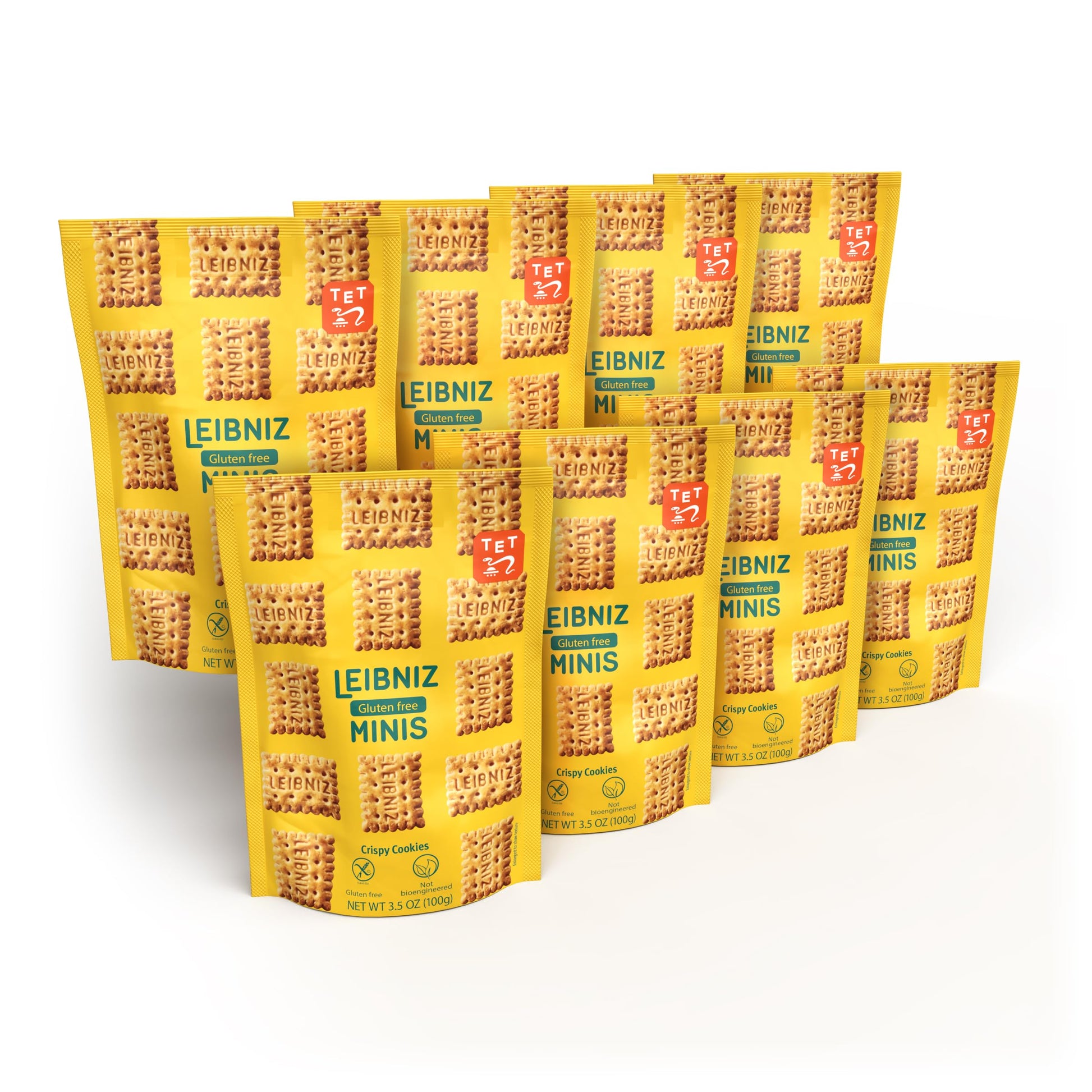 Bahlsen Leibniz Gluten Free Minis - Crispy, Bite-sized, Non-GMO, Gluten Free Cookies | Same buttery biscuit taste as our Origina