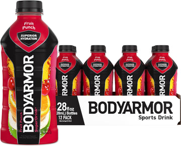 BODYARMOR Sports Drink Sports Beverage, Fruit Punch, Coconut Water Hydration, Natural Flavors With Vitamins, Potassium-Packed El