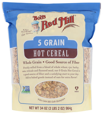 Bob's Red Mill 5 Grain Rolled Hot Cereal, 34 Oz