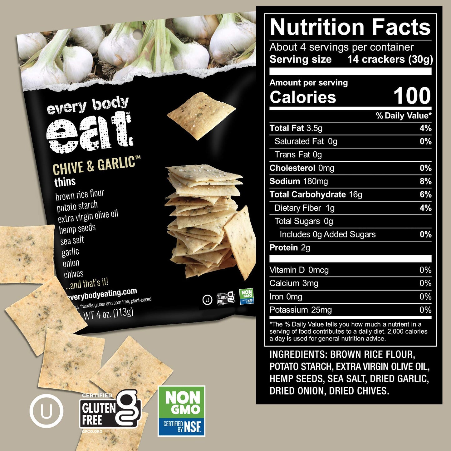 EVE CHV GRLC SNK THINS ( 6 X 4 OZ   )