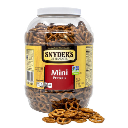 Snyders of Hanover Mini Pretzels, 40 Ounce Canister