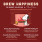 Plum Deluxe Brew Happiness Snoopy Collection Loose Leaf Tea  All Natural Black and herbal tea  Collectible Gift Tin