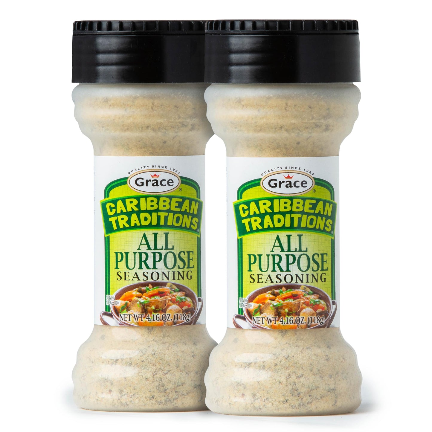 Grace Caribbean Tradition All Purpose Seasoning - 2 Pack - All Spices & Seasonings for Cooking - A Complete Veggie Blend - The B