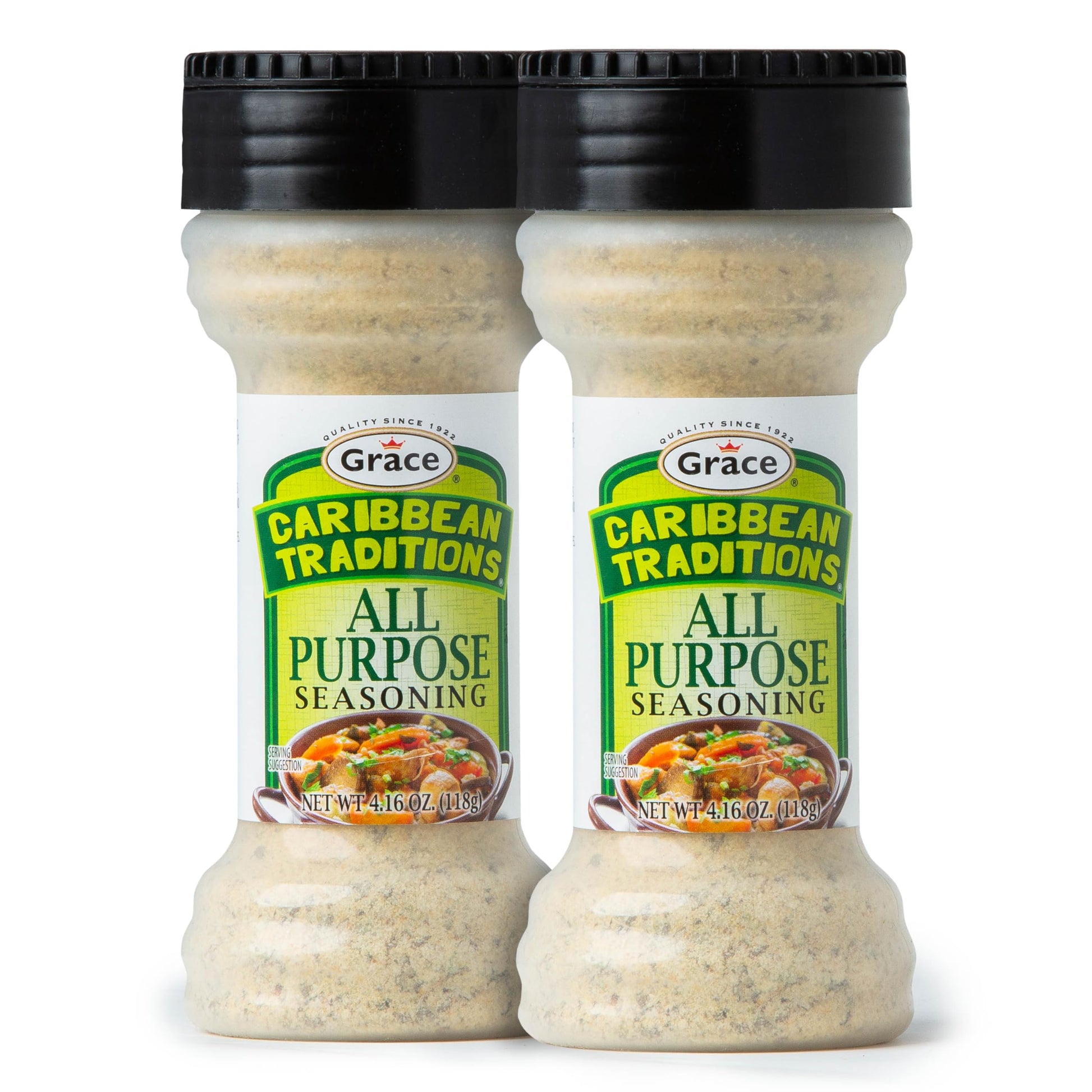 Grace Caribbean Tradition All Purpose Seasoning - 2 Pack - All Spices & Seasonings for Cooking - A Complete Veggie Blend - The B