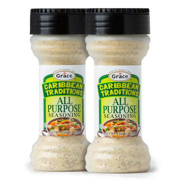 Grace Caribbean Tradition All Purpose Seasoning - 2 Pack - All Spices & Seasonings for Cooking - A Complete Veggie Blend - The B