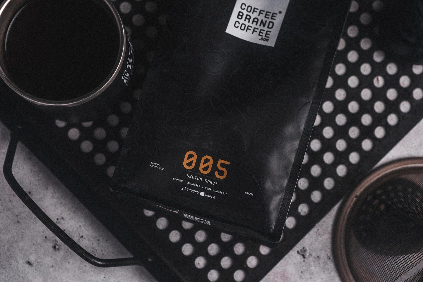 Coffee Brand Coffee spirit-inspired flavor Medium Roast Whole Bean Coffee, 12 Oz, Flavored with Herbal, Cocoa, Caramel, Honey, Butterscotch, and Spice
