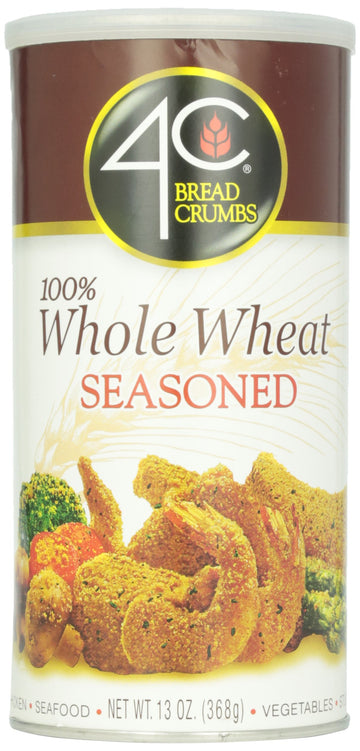 4C Premium Bread Crumbs, Whole Wheat Seasoned with Pecorino Romano Cheese 1 Pack, Flavorful Crispy Crunchy, Value Pack