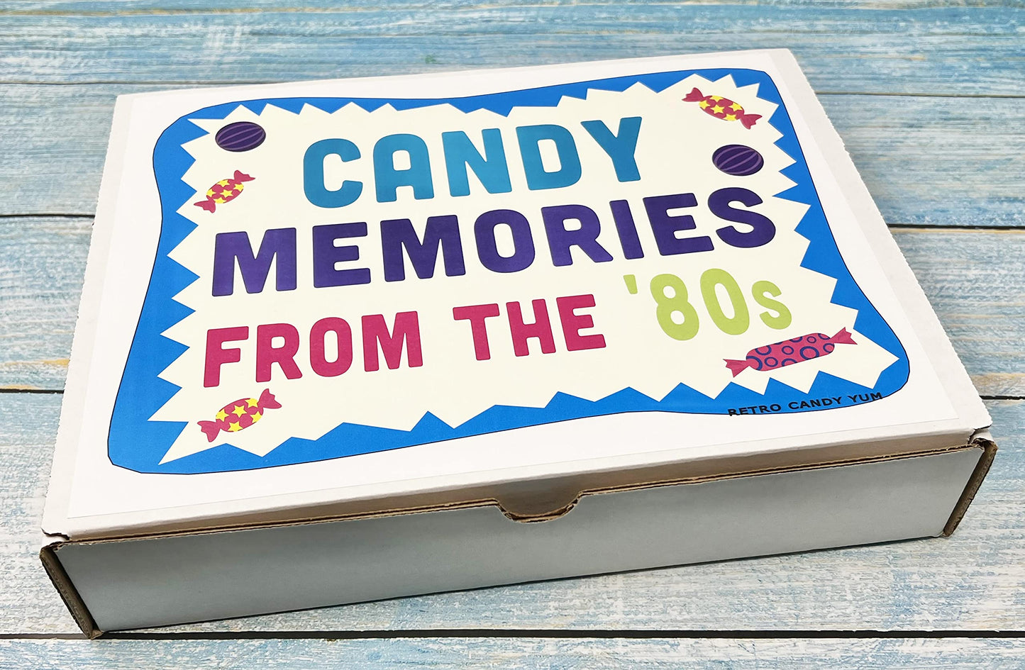Retro Candy Yum 80S Gift Box With 1980'S Candy Assortment For Man Or Woman - Holiday Christmas Care Package, Birthday Gag Gift Or Thank You