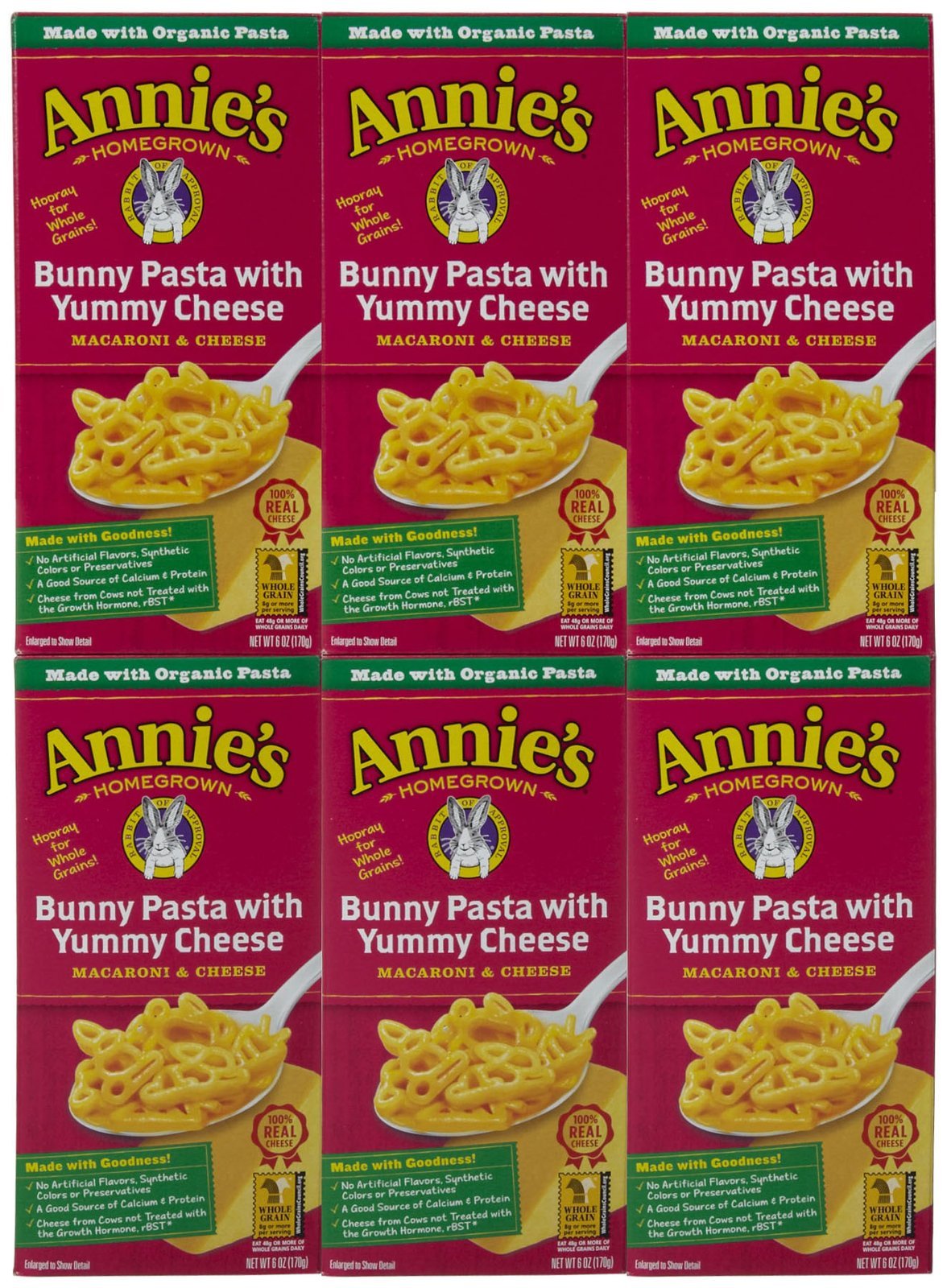 Annie's Homegrown Bunny Pasta with Yummy Cheese - 6 oz