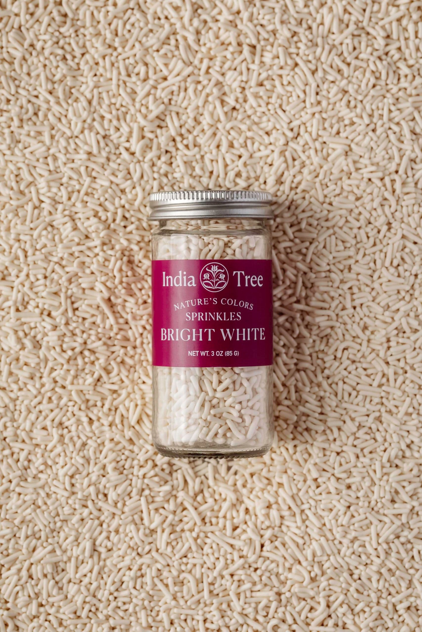 India Tree Nature'S Colors Bright White Sprinkles - 2.9 Lb Bulk | Natural, Non-Gmo, Vegan, Top 9 Allergen-Free