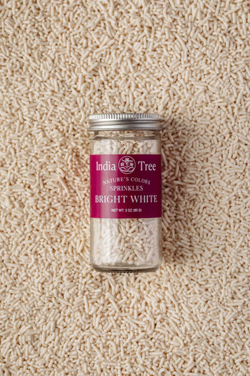 India Tree Nature'S Colors Bright White Sprinkles - 2.9 Lb Bulk | Natural, Non-Gmo, Vegan, Top 9 Allergen-Free