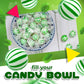 Jumbo Spearmint Balls | 1 Pound Bag | Refreshing Spearmint Hard Candy | Individually Wrapped Christmas Candy for Buffets & Office Bowls | Mint Nostalgic