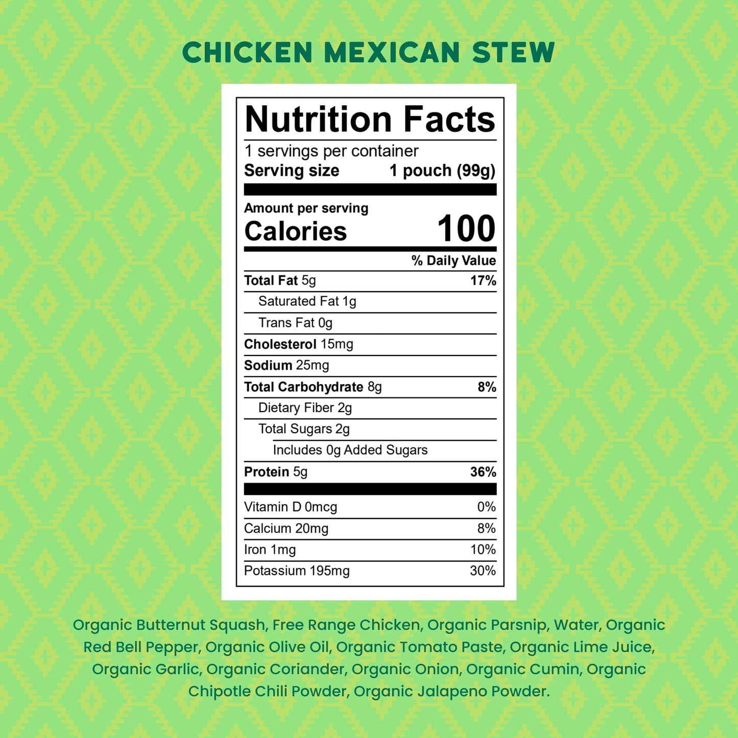 Serenity Kids 6+ Months Mexican Chicken Baby Food Pouch - 3.5 Oz, Pack Of 6 - Protein-Packed Flavored Meat Pouch - Savory Chicken Mexican Stew Flavor - Bpa-Free Organic Baby Food