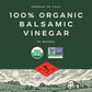 Bionaturae Organic Balsamic Vinegar, Acidity 6%, 17 Fl Oz, USDA Certified, Recyclable Glass