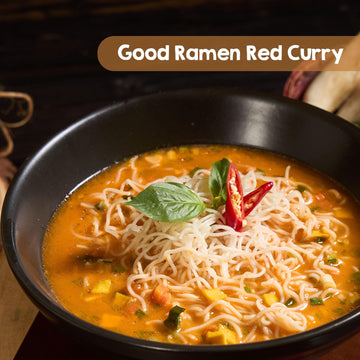 Perfect Earth Good Ramen Red Curry Noodles - Authentic Vibrant Thai Flavor, Medium Spice, Organic & Gluten-Free Instant Noodle R