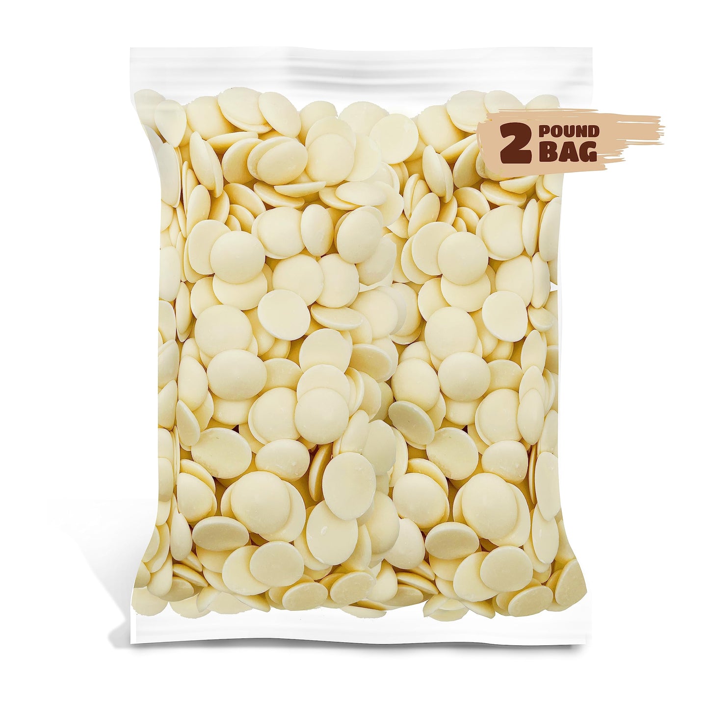 Merckenswafers Melts - 2 Pound Bulk Pack - White Chocolate