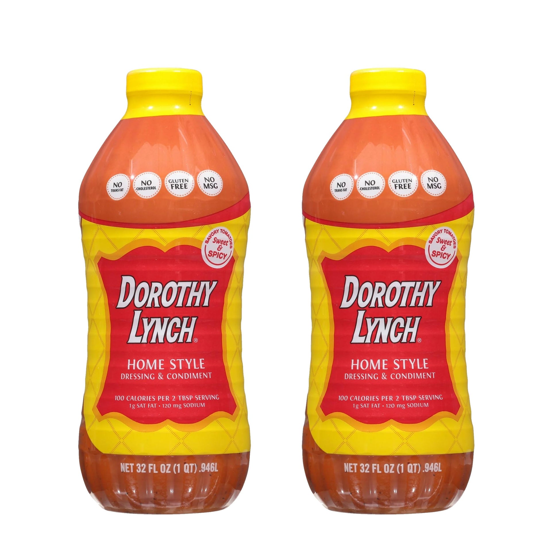 Dorothy Lynch Salad Dressing | Sweet& Spicy | Thick & Creamy | Salads  Dips  Sauces  & Marinades | French Style Condiment | Tangy | Gluten Free | No Trans Fat | USA Made (Home Style  32 oz (2 Pack))