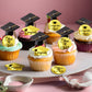 48 Pcs 2025 Graduation Acrylic Cupcake Toppers Mirror Acrylic Disc Cupcake Toppers For Graduation Cake Decorations,3 Styles Gold