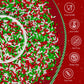 Christmas Jimmies Sprinkles for Cake Decorating,White Red and Green Jimmies Mix,Edible Sugar Holiday sprinkle for Cupcake Topper