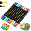 Edible Metallic Markers, 10Pcs Upgrade Food Grade Gold Shimmering Pens For Cookie/Cake/Cupcake/Fondant/Baking Decorating By Prea