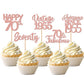 30Pcs Vintage 1953 Cupcake Toppers Glitter Seventy 70 Fabulous Happy 70Th Birthday Cupcake Picks Cheers To 70 Years For 70Th Bir