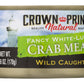Crown Prince Crab Meat, Natural Fancy White-Lump, 6 Ounce Cans, Pack of 12