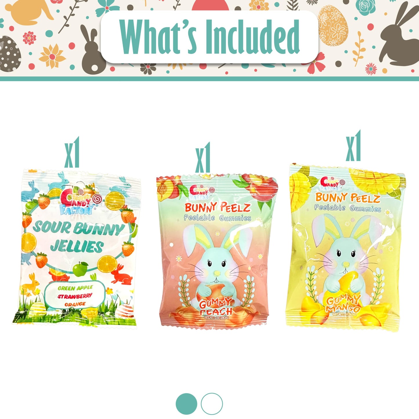 Easter Gift Box 72 Count Care Package With Two Plush Bunny Treats Snacks Gift Boxes For Couple, Girlfriend, Boyfriend, Mom, Kids