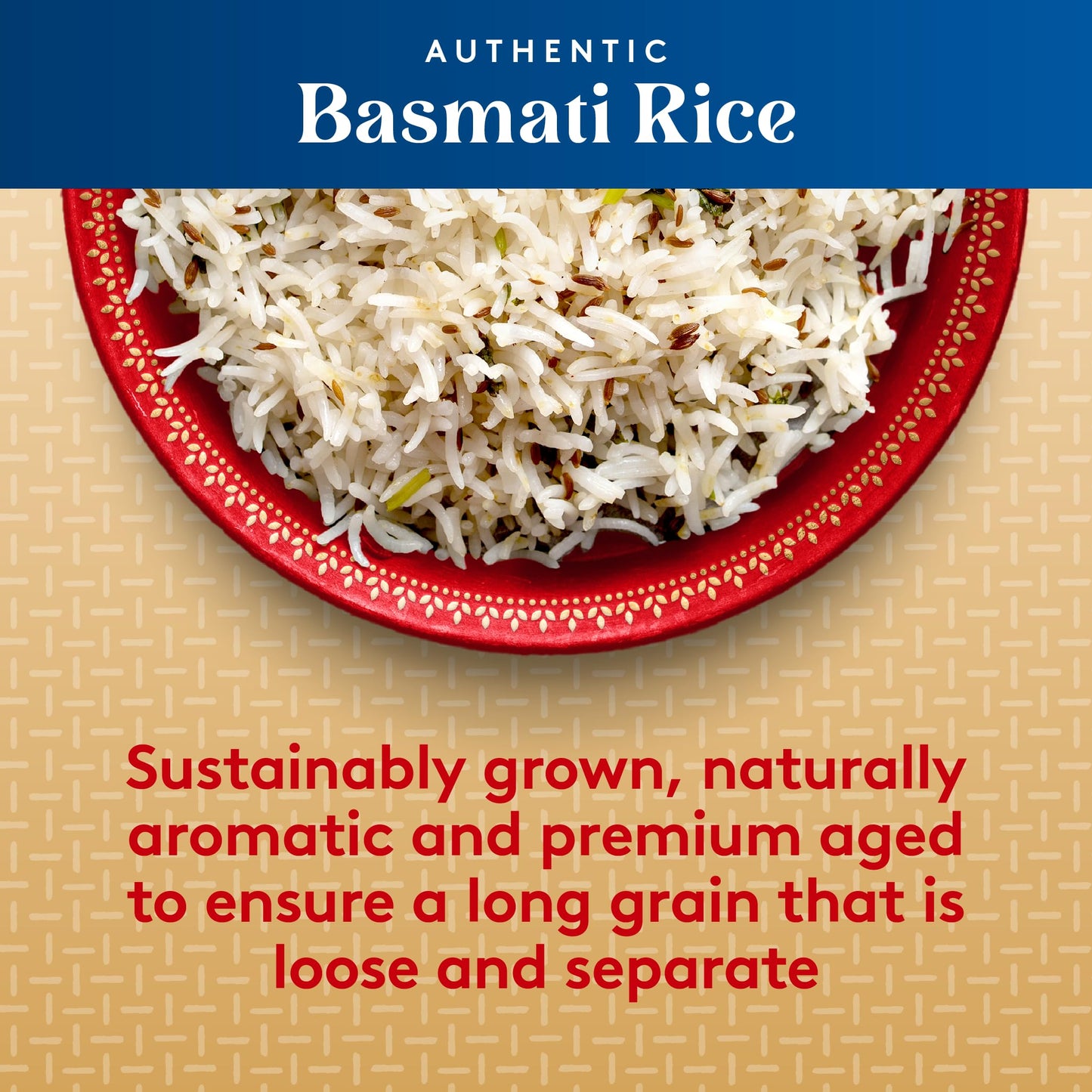 Royal Basmati Rice - Authentic Long Grain White Basmati Rice - 5 lb (2 Bags)