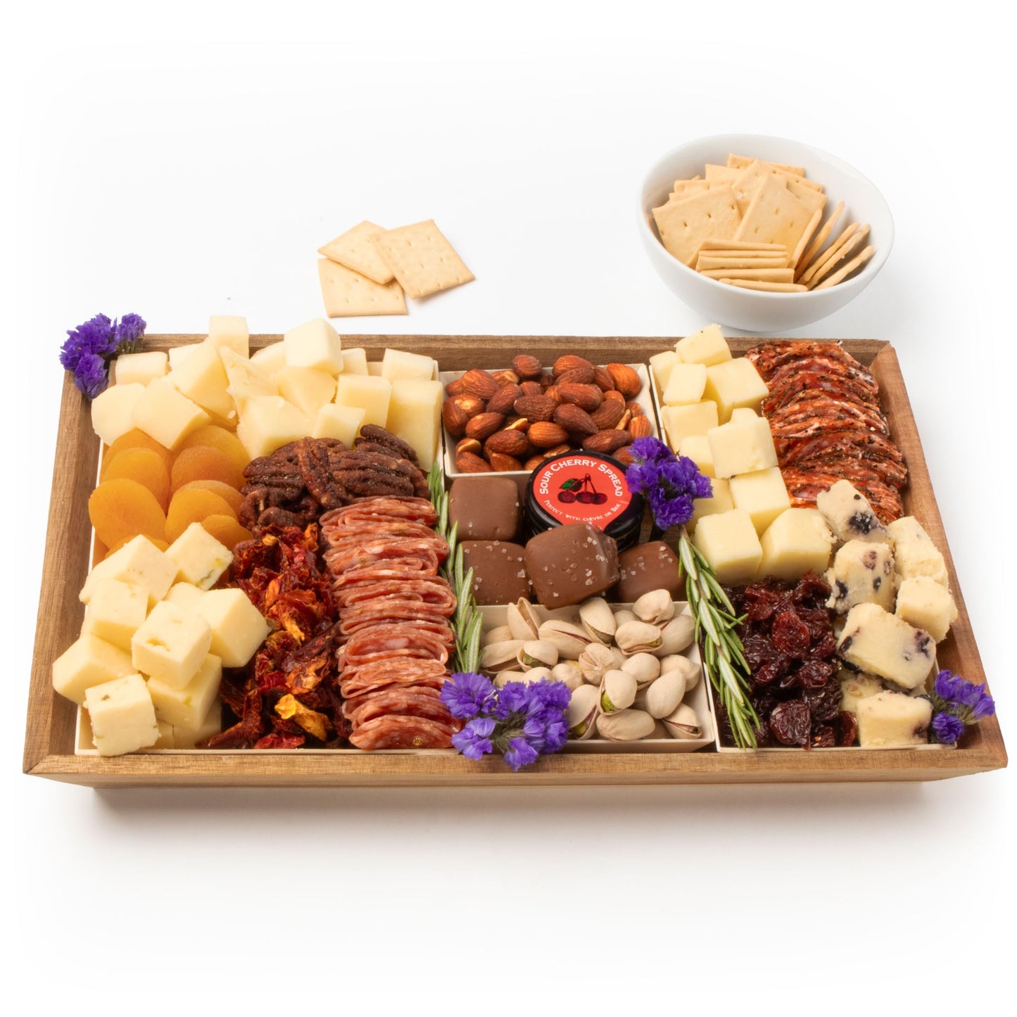 Nibble Charcuterie Value Deluxe Meat & Cheese Board For 4-5, Ready To Eat Charcuterie Board For Birthday, Thank You, Parties, Corporate Gifts