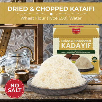 Chobella Premium Kataifi Shredded Fillo Dough 100 G (3.5 Oz), Ingredient For The Viral Dubai Pistachio Chocolate Bar, Kunafa & K