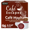 Cafe Escapes Cafe Mocha Keurig Single-Serve K-Cup Pods, 96 Count (4 Packs Of 24)